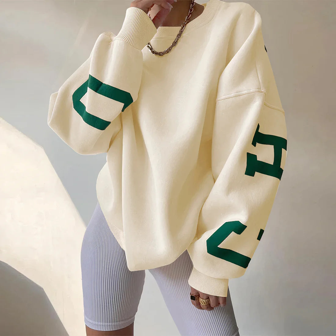 Elena | Urban Statement-Pullover in Übergröße für Damen