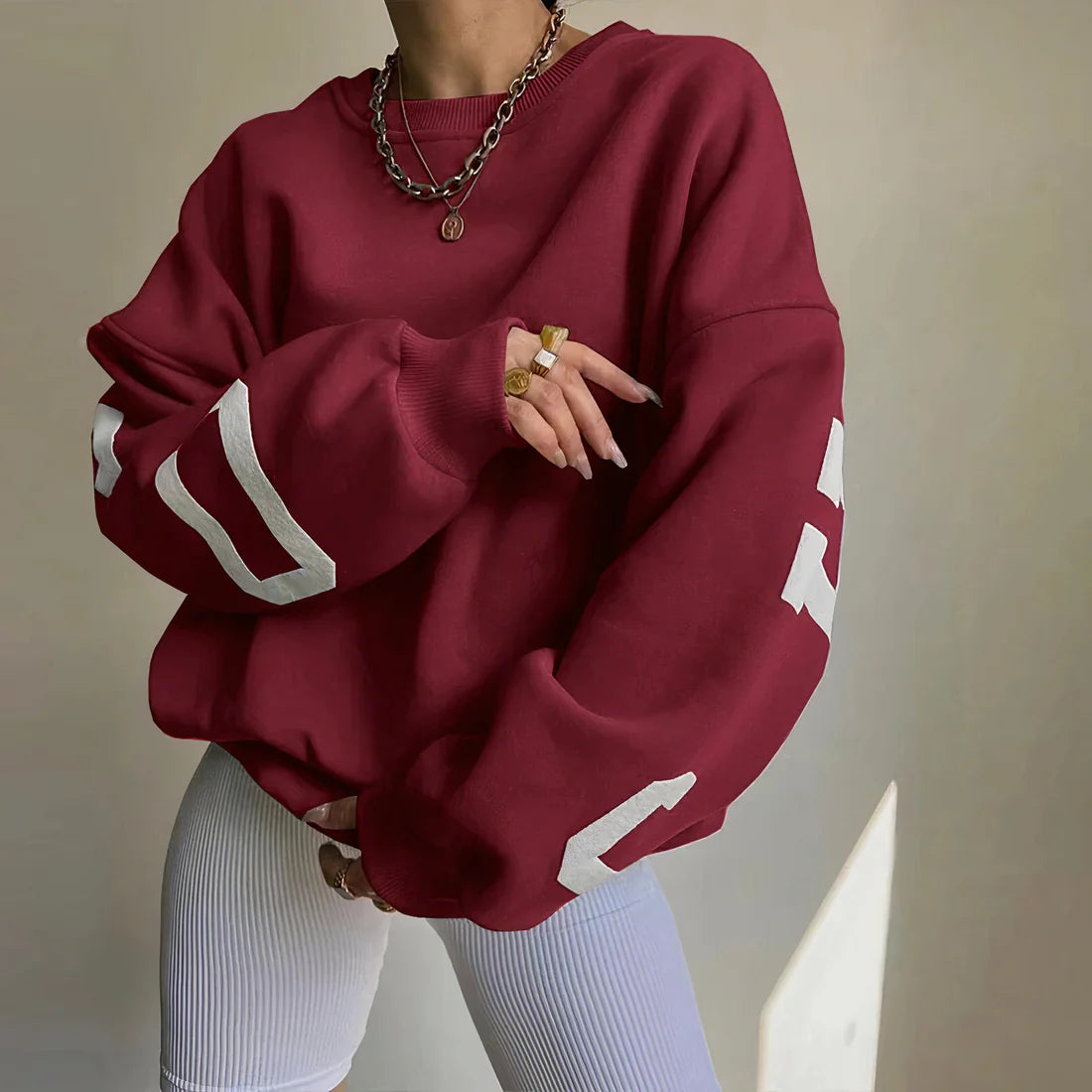 Elena | Urban Statement-Pullover in Übergröße für Damen