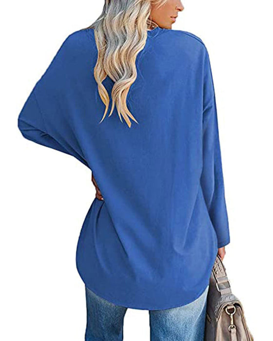 Emilia | Lässige Bluse in Übergröße mit V-Ausschnitt für Damen