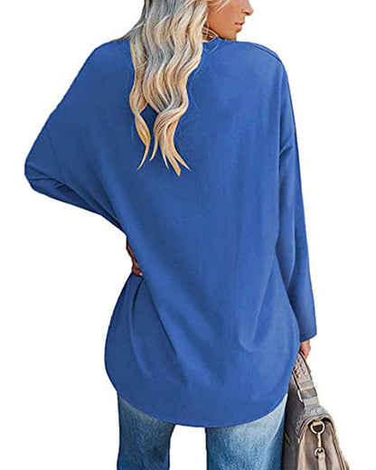 Emilia | Lässige Bluse in Übergröße mit V-Ausschnitt für Damen